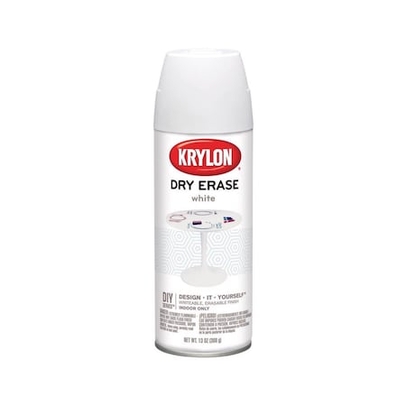 Krylon Spray Paint, White, Gloss, 13 oz K03942000